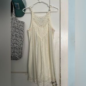 Cream lace dress